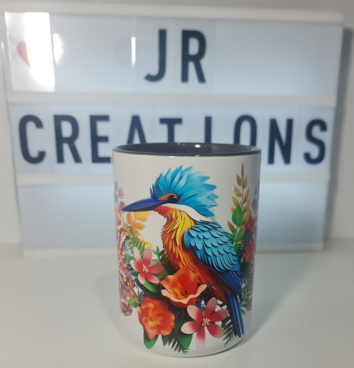 Bird with Flowers Coffee/Mug 425ml
