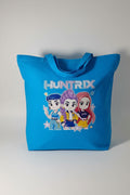 KPOP Demon Hunters and Derpy Blue Tote Bag Graphic Design
