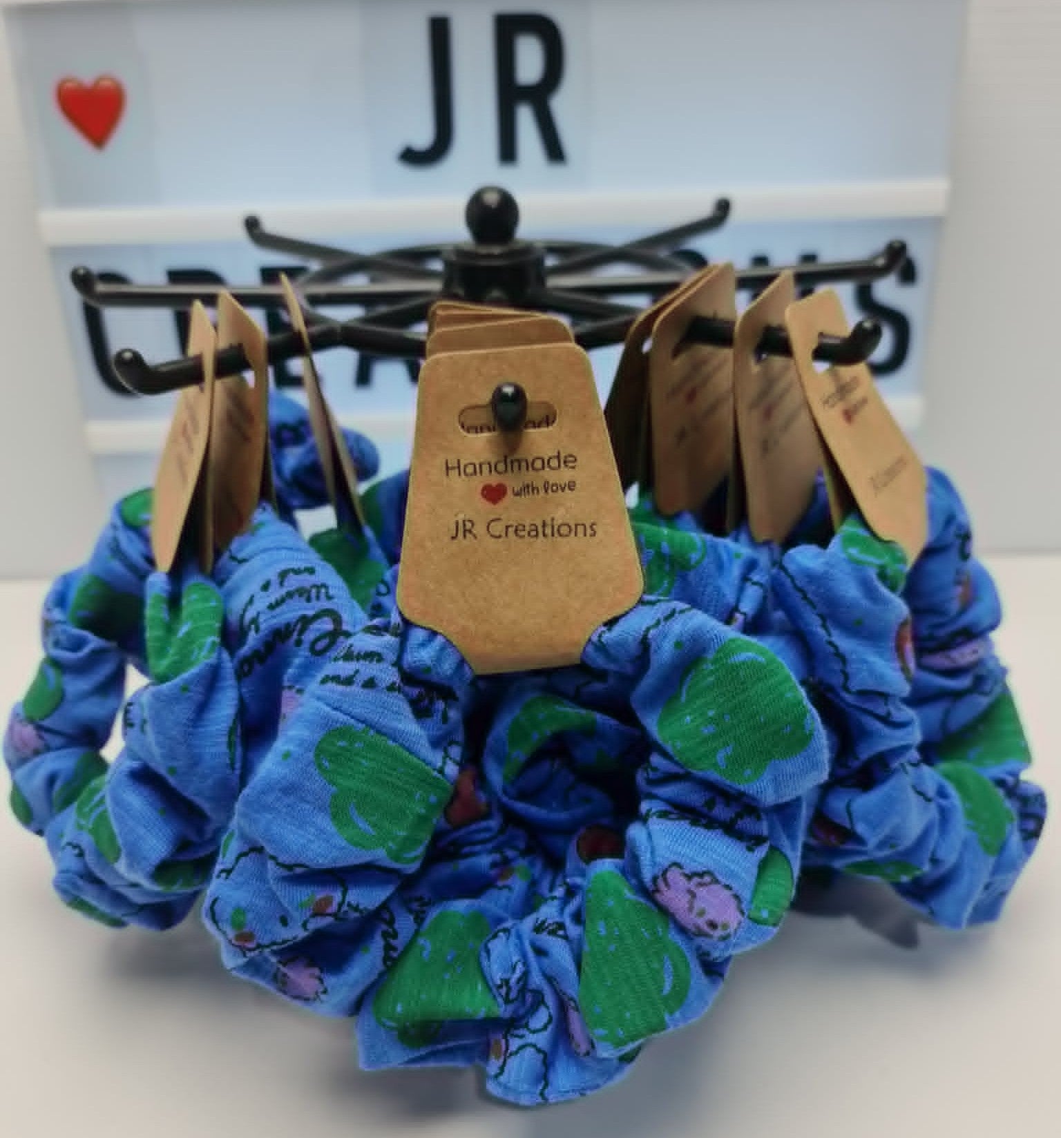 Cinnamoroll Sanrio Blue Scrunchie Poly/Cotton Fabric