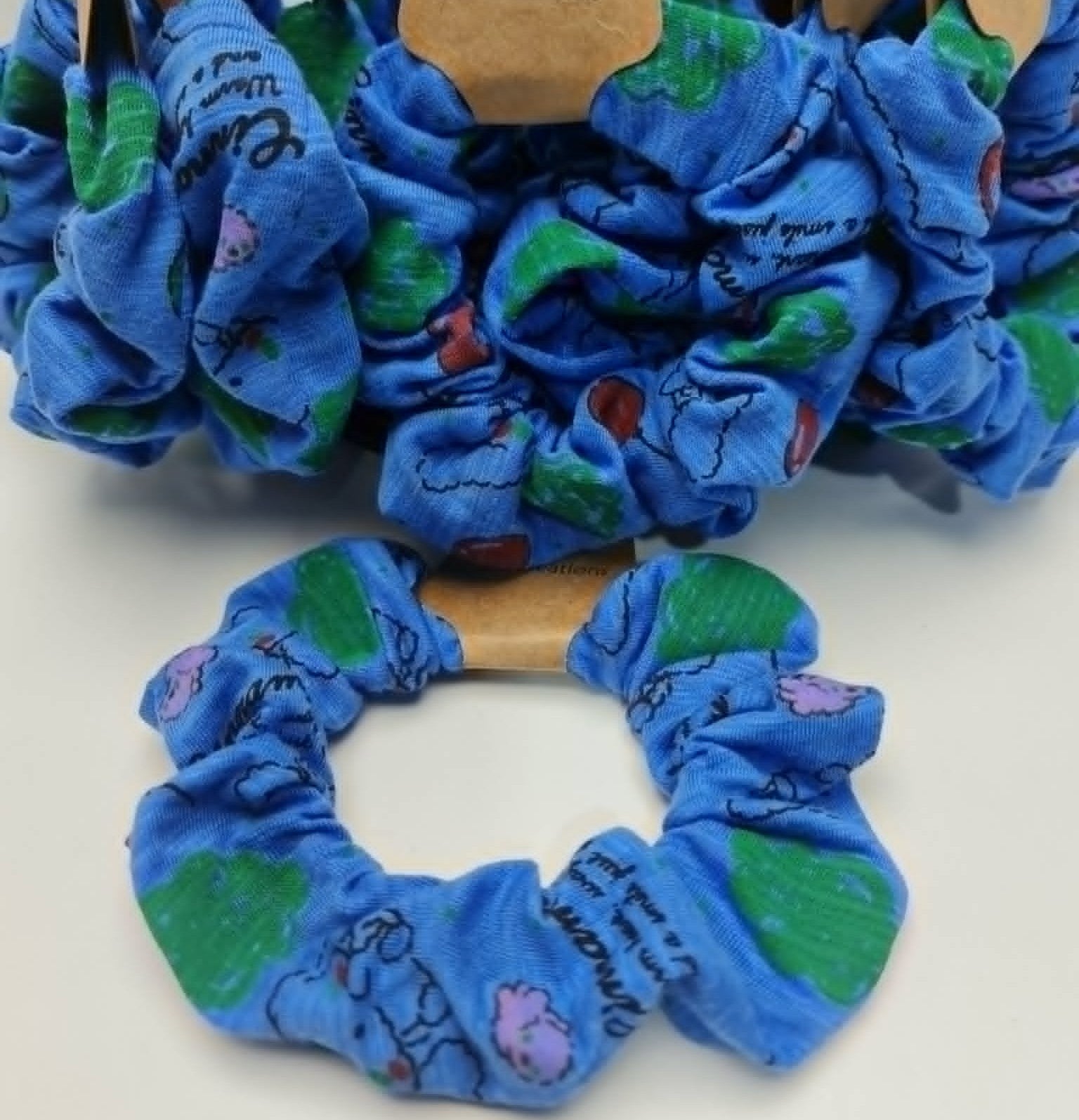 Cinnamoroll Sanrio Blue Scrunchie Poly/Cotton Fabric