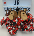 Hello Kitty Hair Scrunchy Hair tie Ponytail Holder Red Cotton