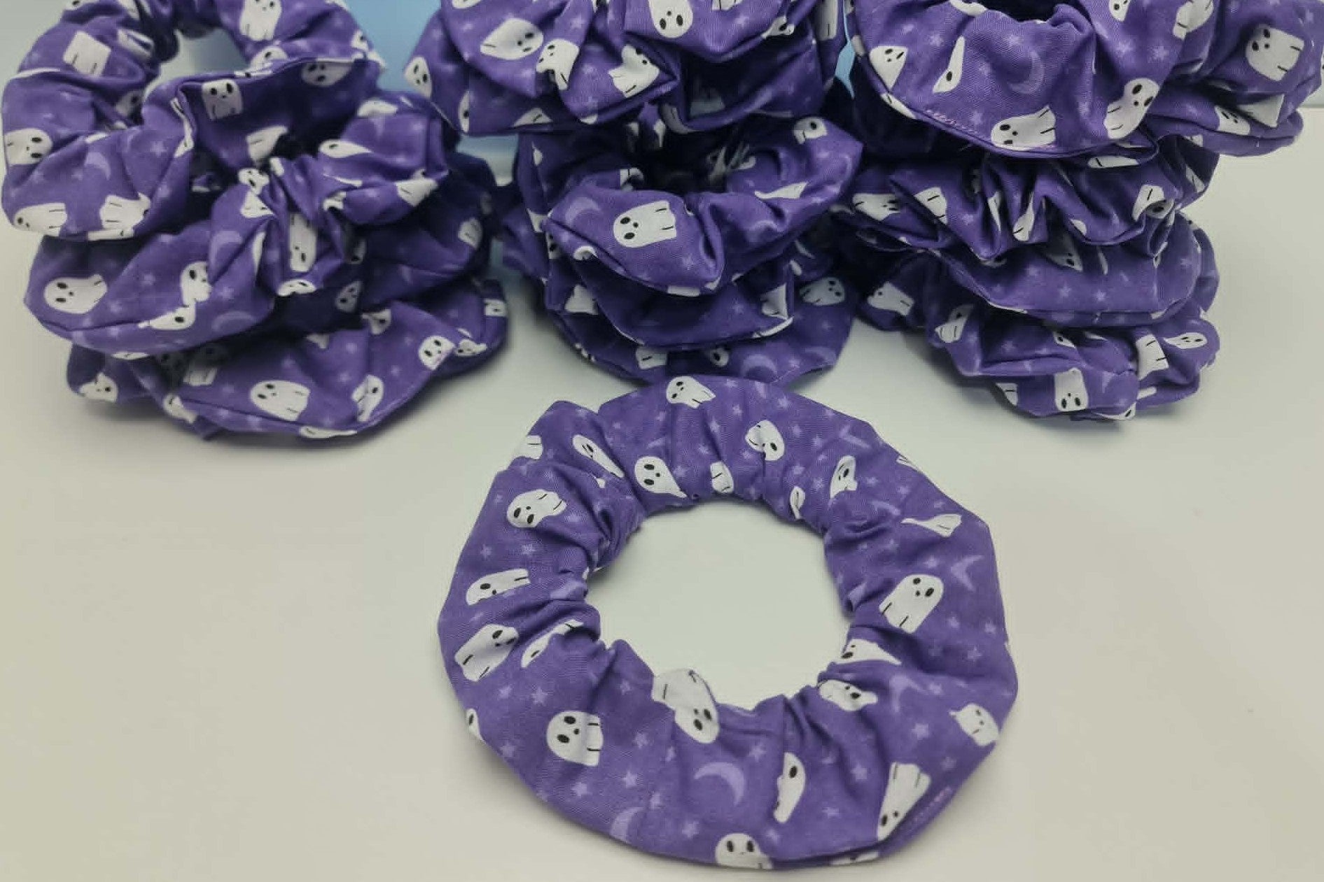Purple "Ghost" Hair Scrunchies