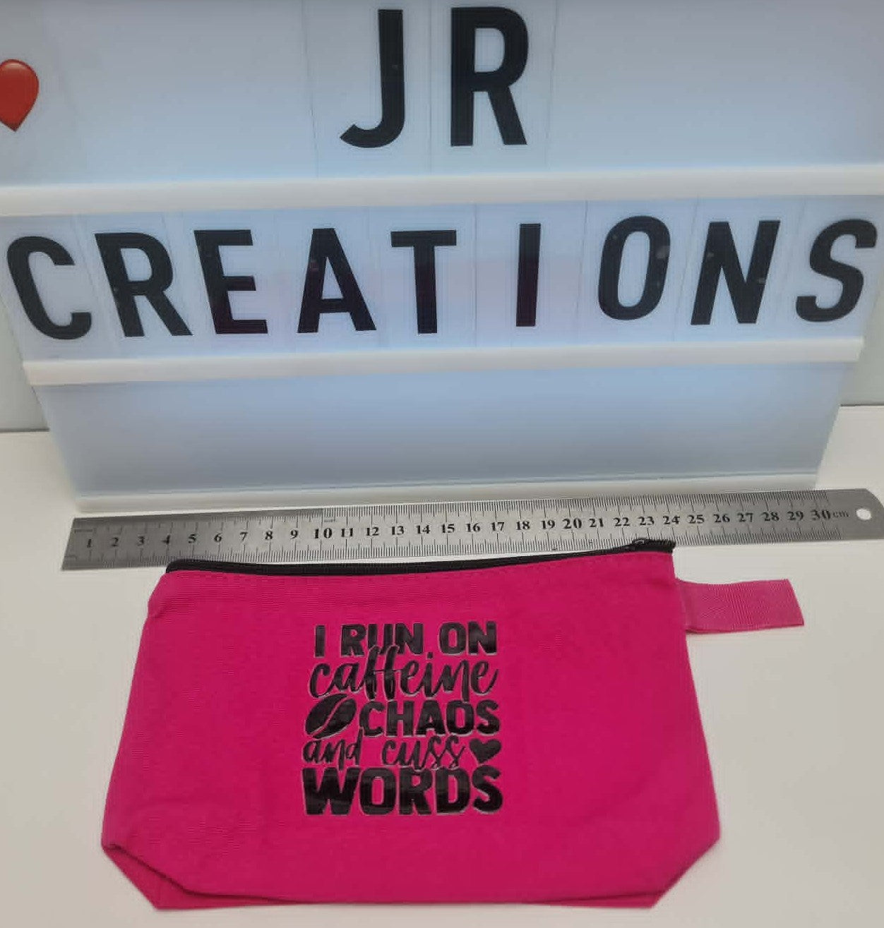 Small "Caffeine" Zip Case: Pens, Tools, Makeup, Cables &/or Accessories