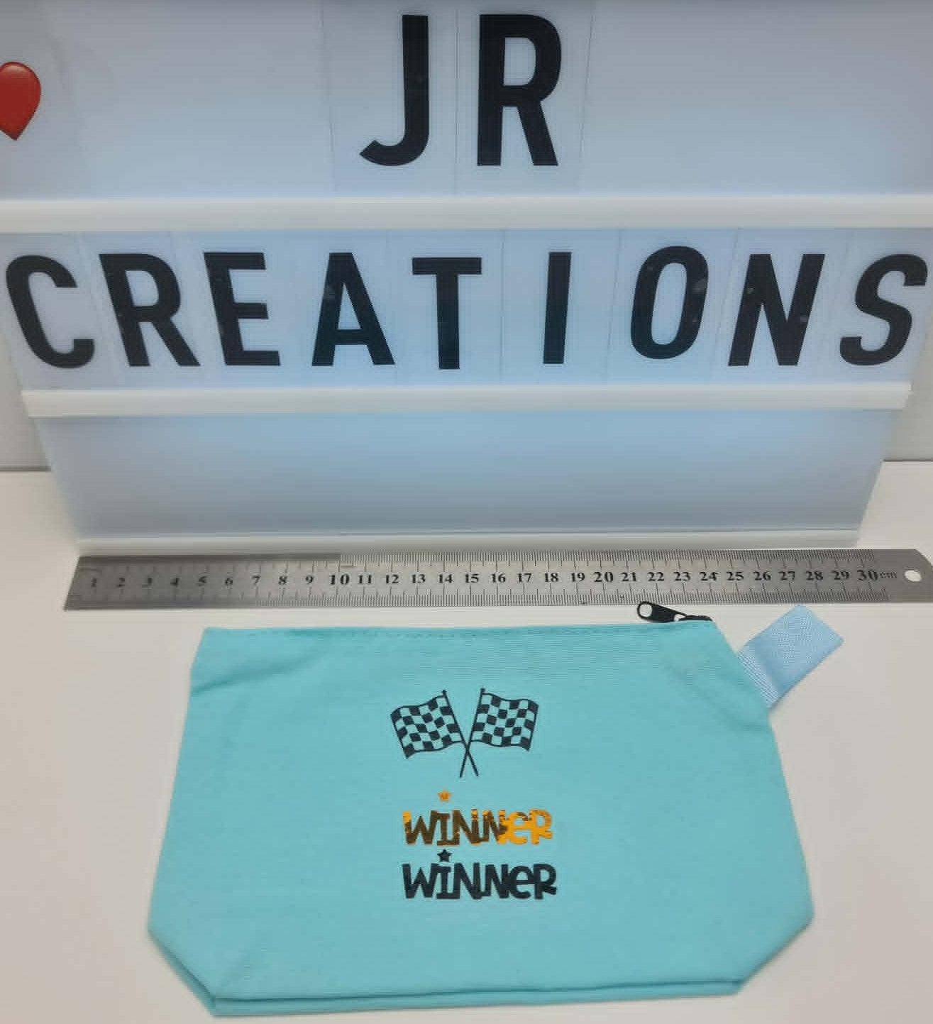 Small "Winner Winner" Zip Case: Pens, Tools, Makeup, Cables &/or Accessories