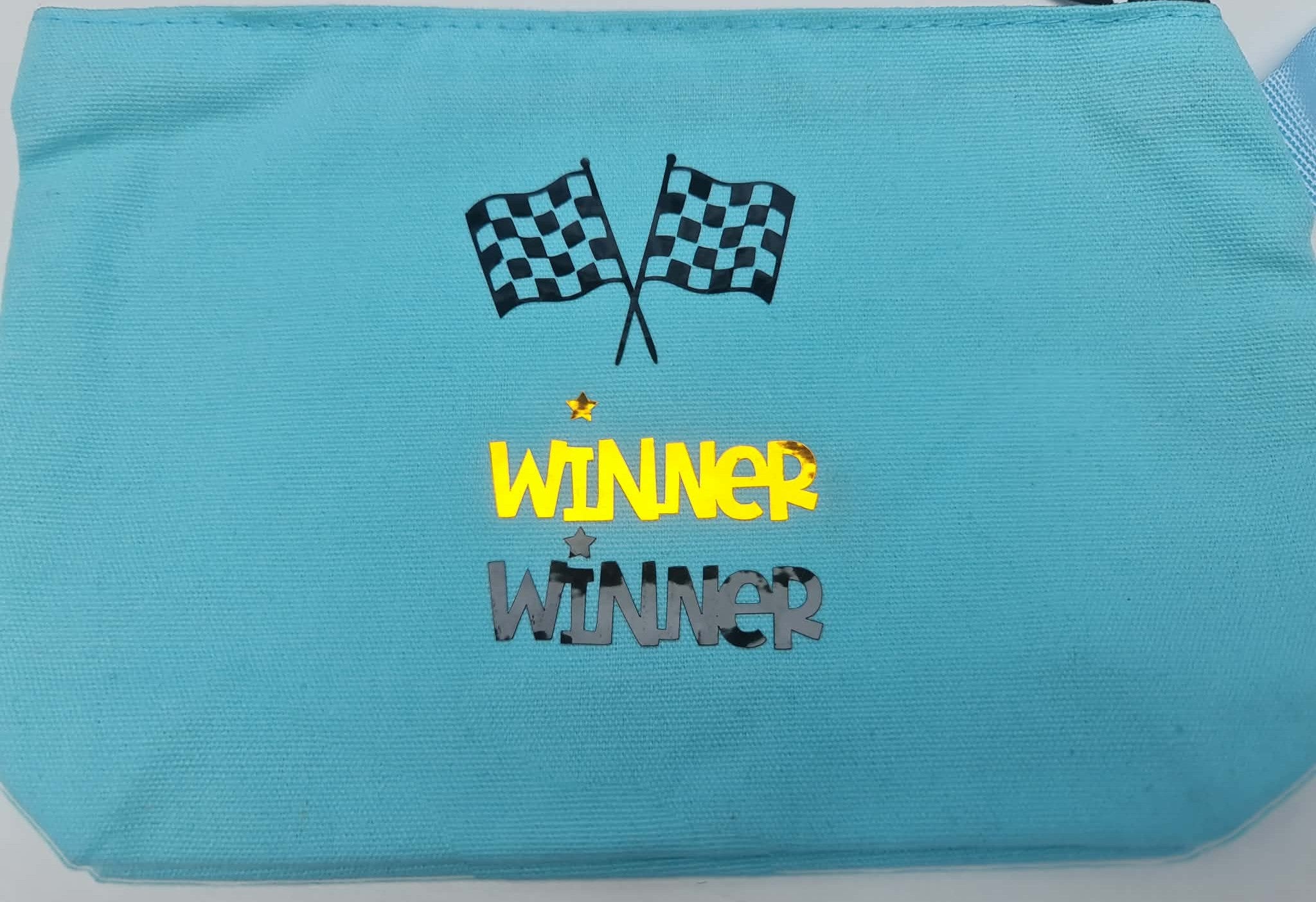 Small "Winner Winner" Zip Case: Pens, Tools, Makeup, Cables &/or Accessories