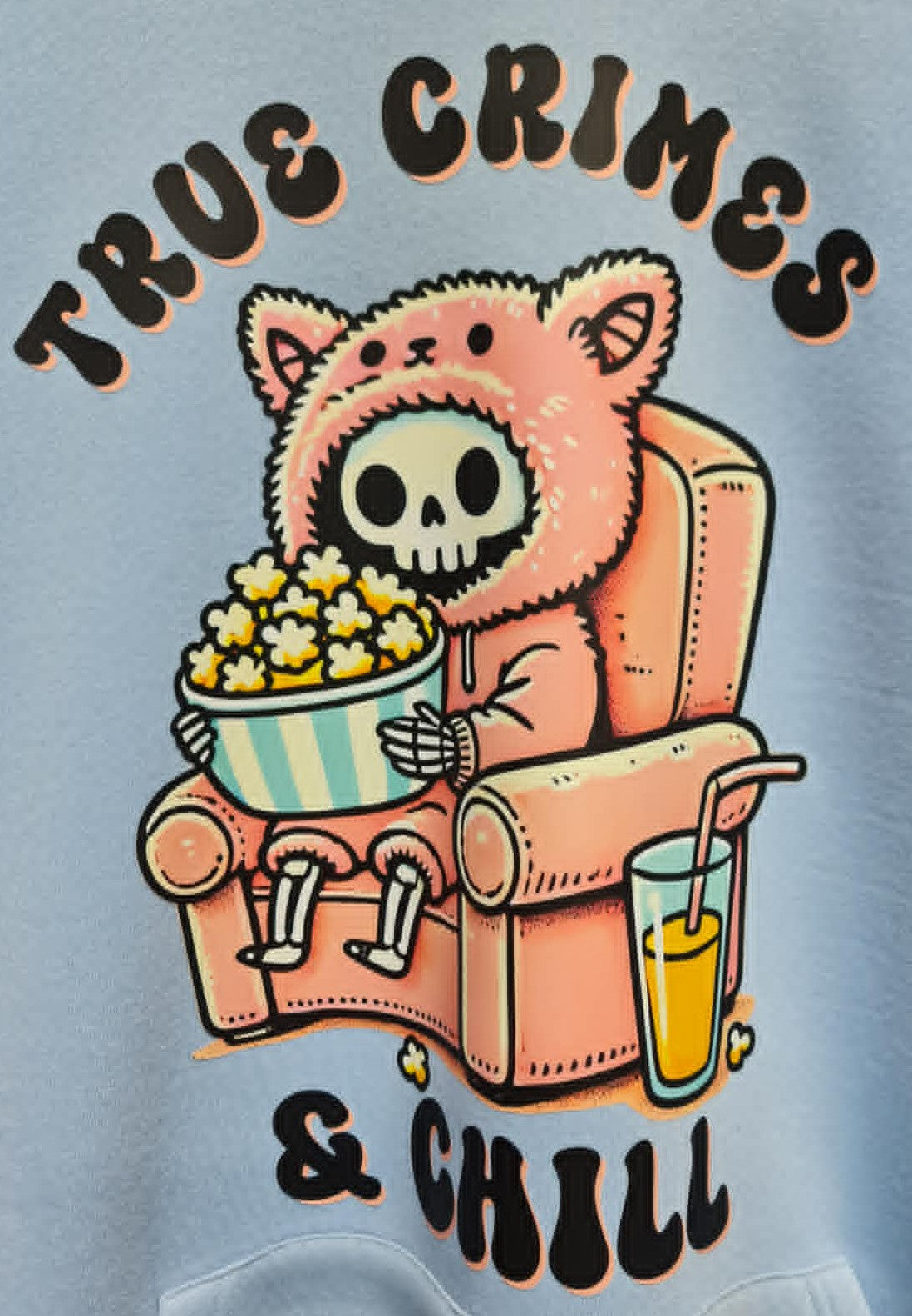 True Crimes & Chill Transfer Hoodie 3XL Unisex