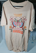 "Trust your Visions"  T Shirt Large Butterfly Design