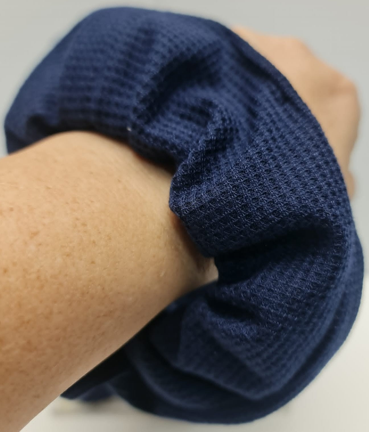 Waffle Pattern Scrunchie Soft and Stretchy Fabric