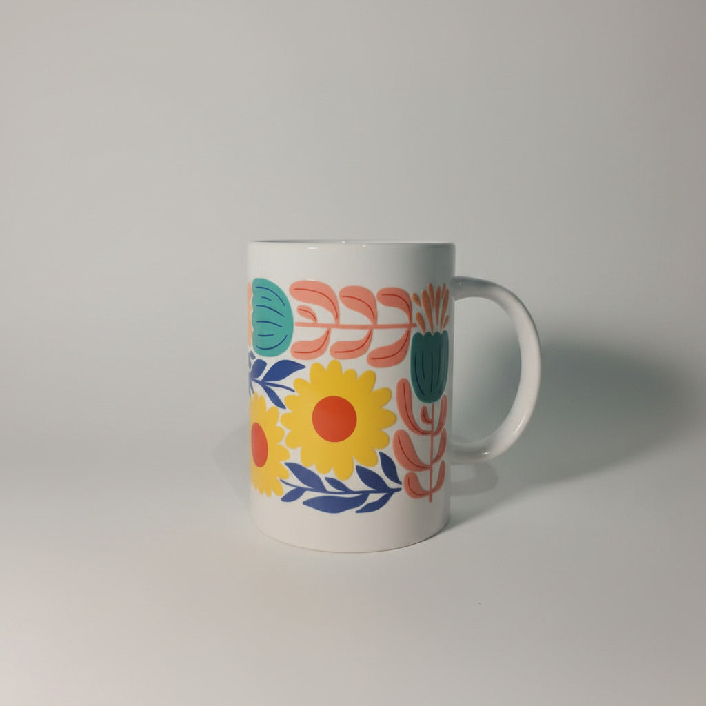 "Yellow Flowers" Coffee/Tea Mug 443.6ml/15oz