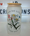 "You can do literally whatever you want" 16Oz Glass Tumbler Bamboo Lid